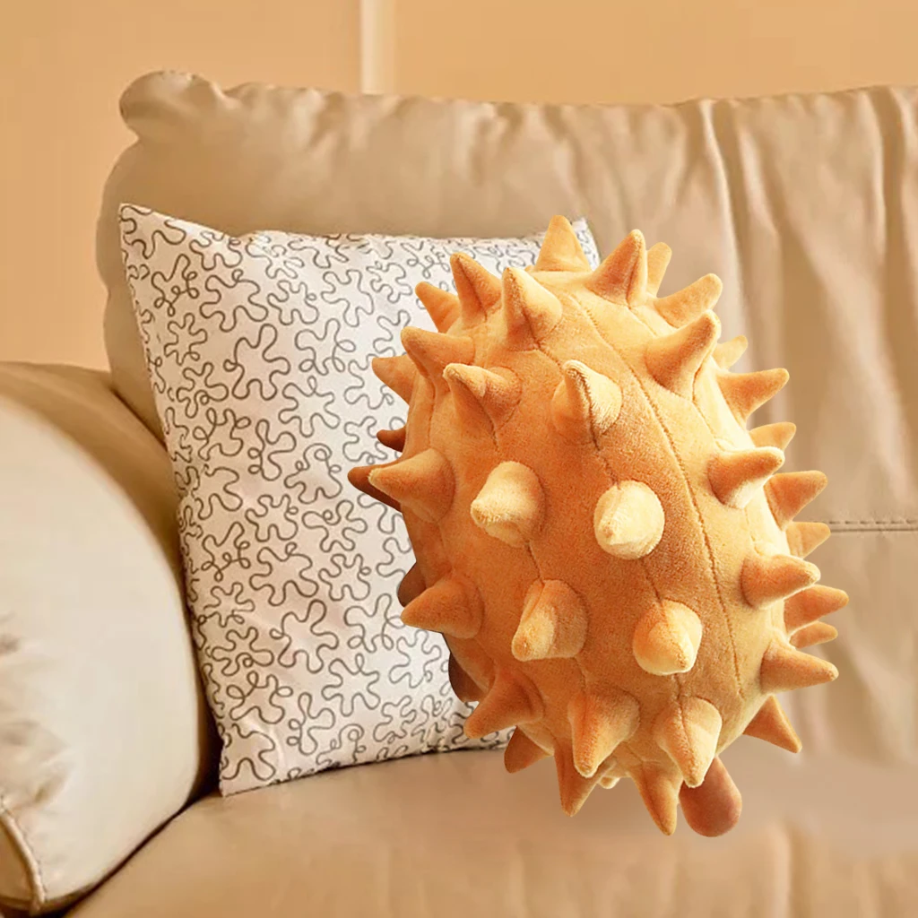 Lifelike Snuggly Stuffed Durio Fruit Lovely Cute Adorable Fruit Plush Toy Doll Sleep Pillow Desk Home Decorative
