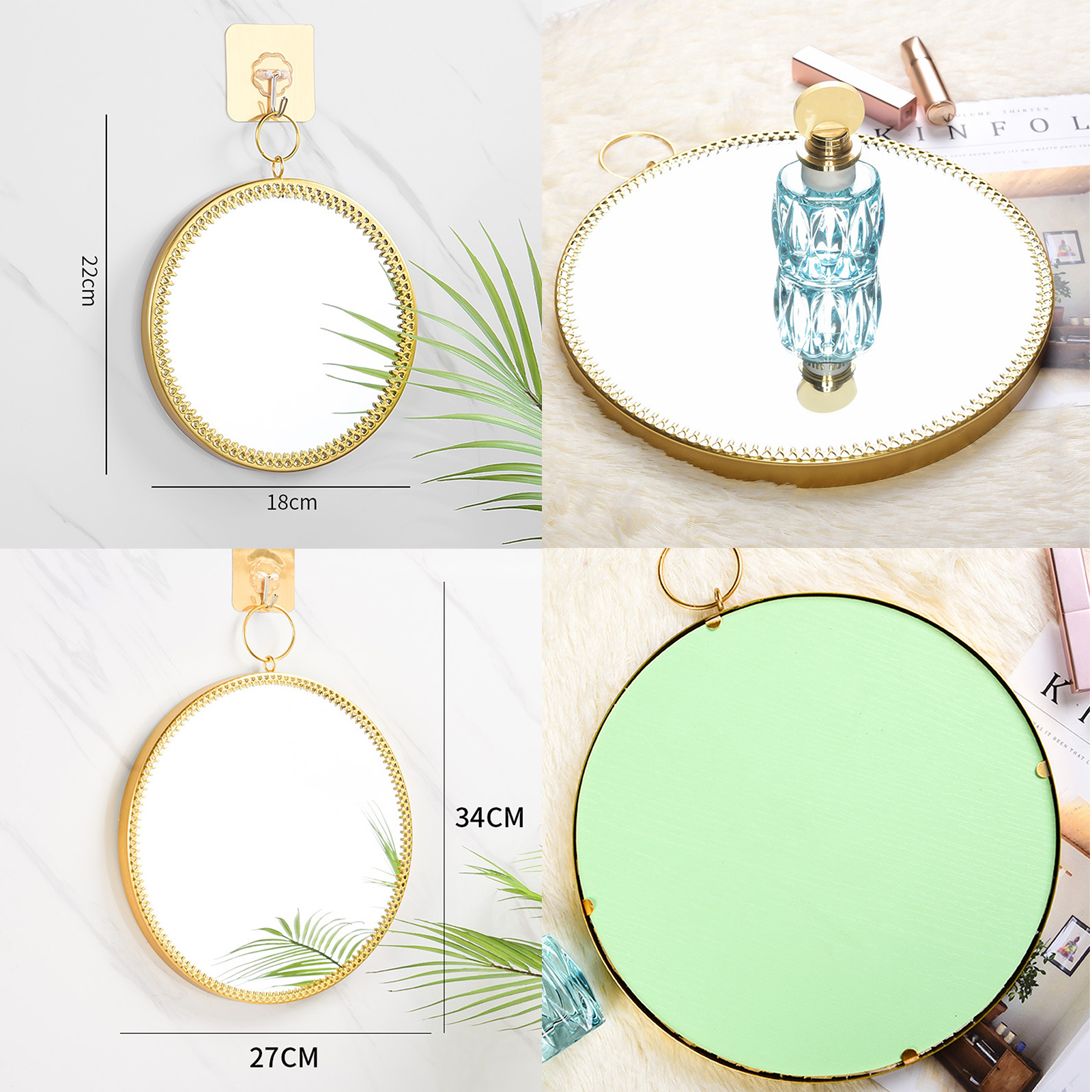 Wall Hanging Mirror Makeup Mirror Decoration Mirror Makeup Mirror Wall Decor