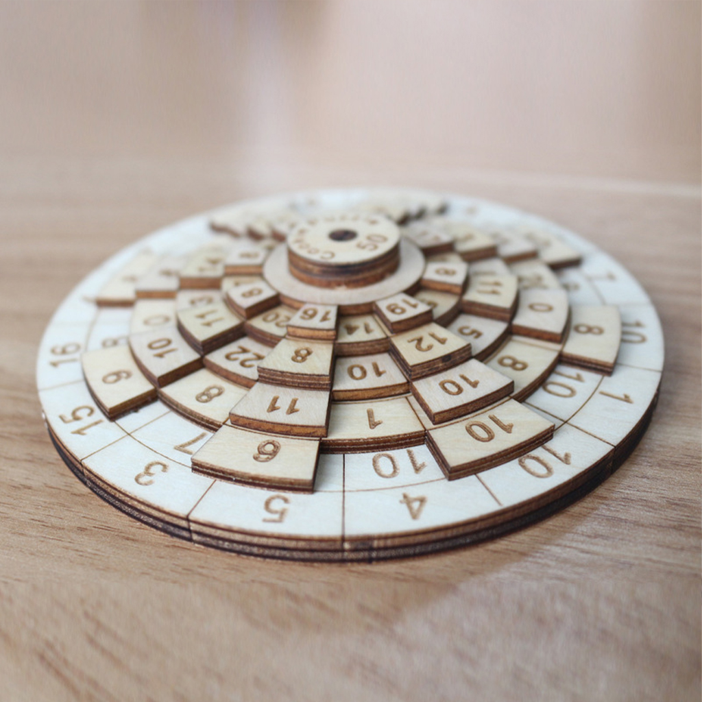 IQ Math Brain Teaser Wooden Puzzle Number Baffling Board Game for Adults Kids Educational Toy