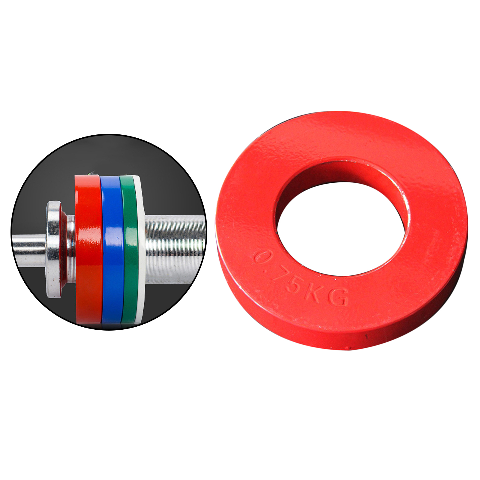 Description Picture 5 of itemFractional  Plates Pieces - 0.55 LB, 1.1 LB, 1.65lbs, 2.2lbs Fractional Weight Plates Barbells Strength Training Plates
