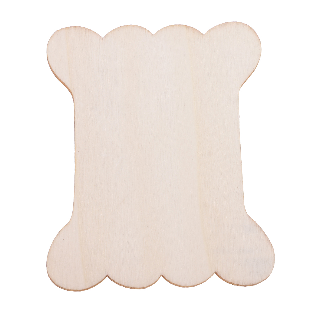 Description Picture 6 of item10pcs Large Natural Wood Thread Bobbins Spool Bone Shaped for Storage Holder Cross Stitch Embroidery Floss Sewing Tools
