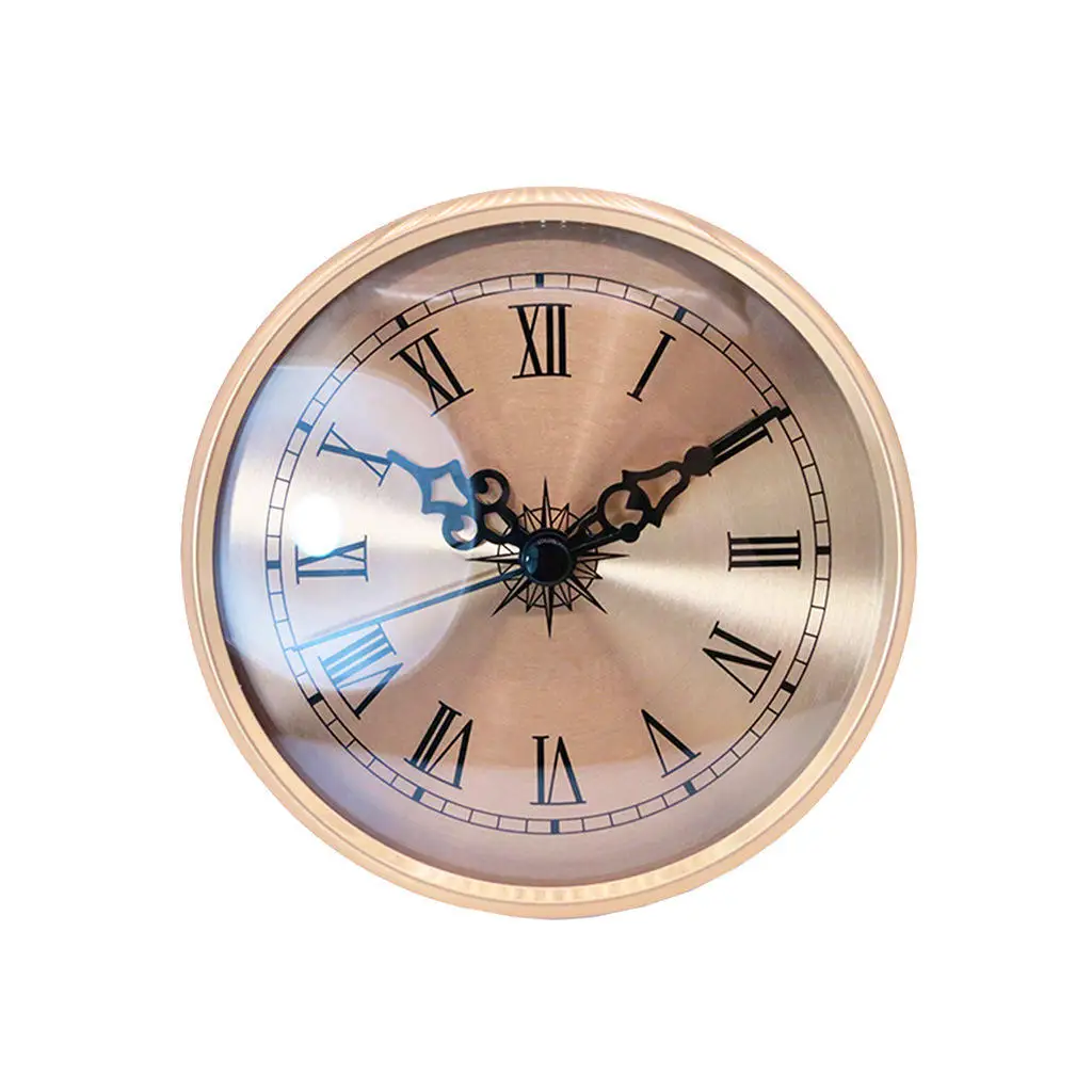 Quartz Clock Insert Gold Trim Clock Movement DIY Repairs Fit 3.39