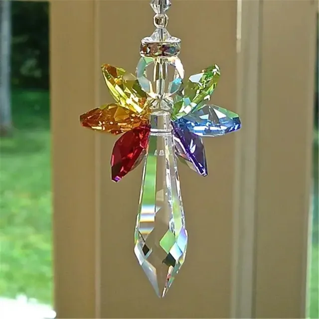 Kristall Ornamente Moderne Bunte Regenbogen Kristall Engel