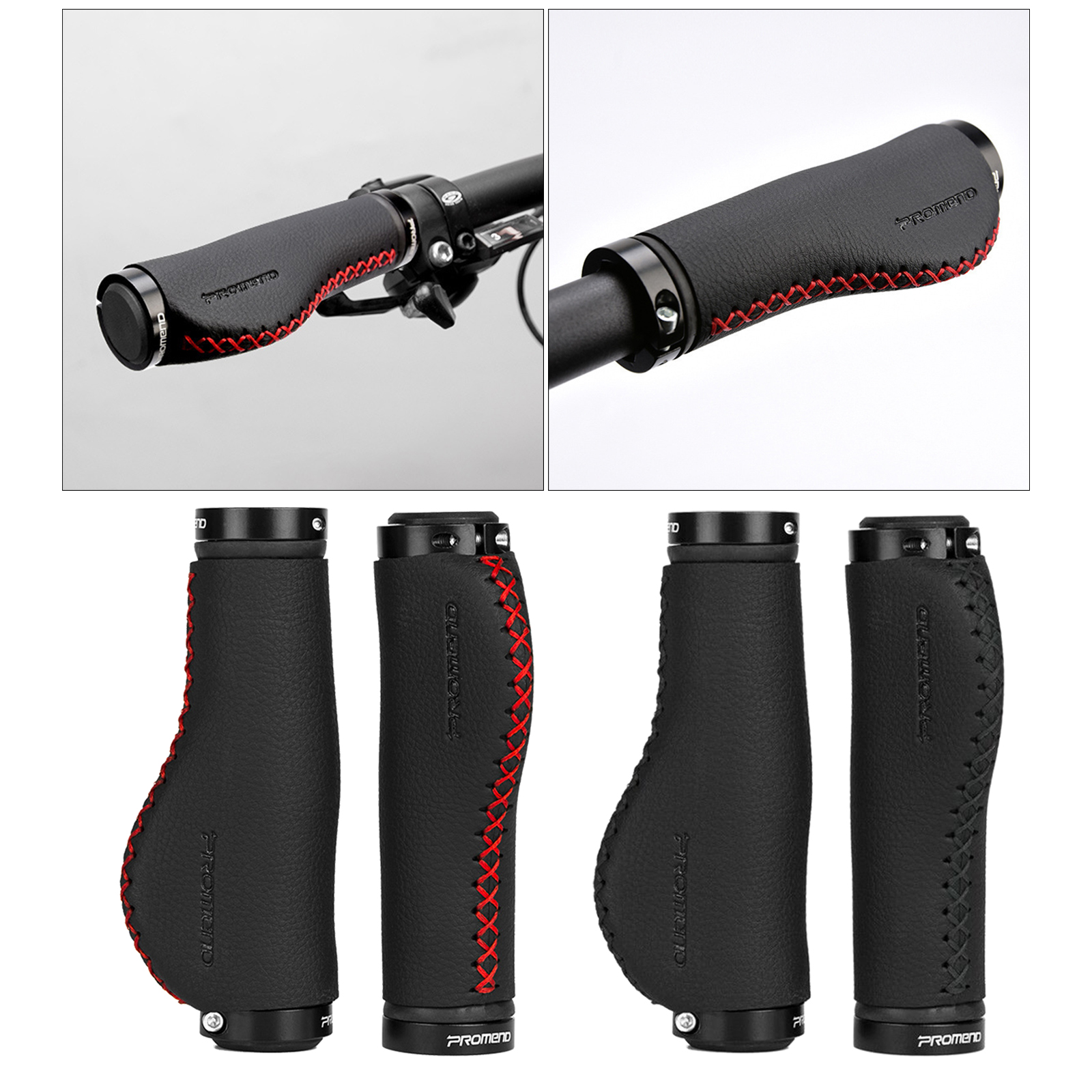 1 Pair Bicycle Double Metal Lock On MTB Bike Handlebar Grips Road Mountain Bikes Anti-slip Handle Bar Grippers Hand Cover