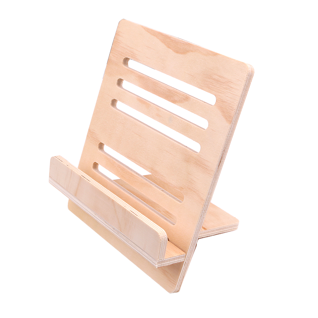 Foldable Wood Music Stand Desktop Holder Book Recipe Stand Rack Support DIY