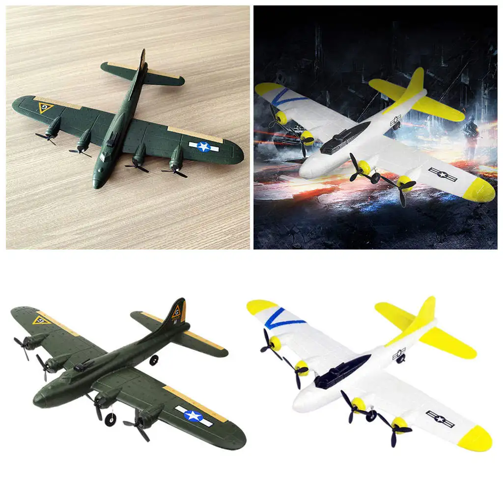 EPP RC Aircraft Fixed-Wing 2.4G 2CH Glider Remote Plane Stunting for Beginner Kids Airplane Ready to Fly B17 Bomber