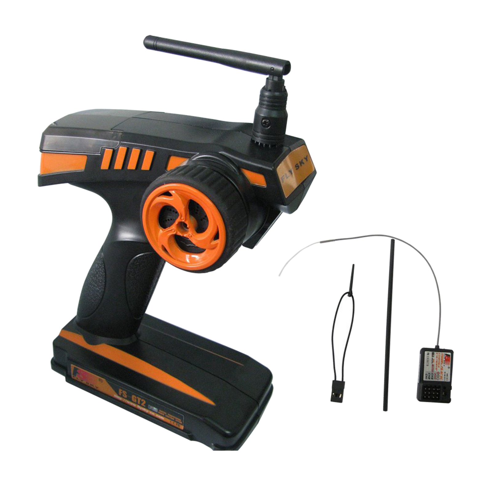 FS-GT2 2.4G 4CH RC Pistol Transmitter with GR3E Receiver for RC Car RC Boat Radio Controller Set