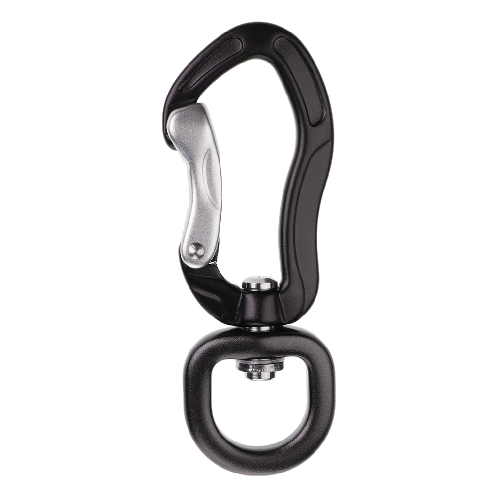400KG Swivel Eye Snap Hook Aluminum Quickdraw Climbing Backpack Hanging Hook for Outdoor Climbing Camping Hiking Keychain