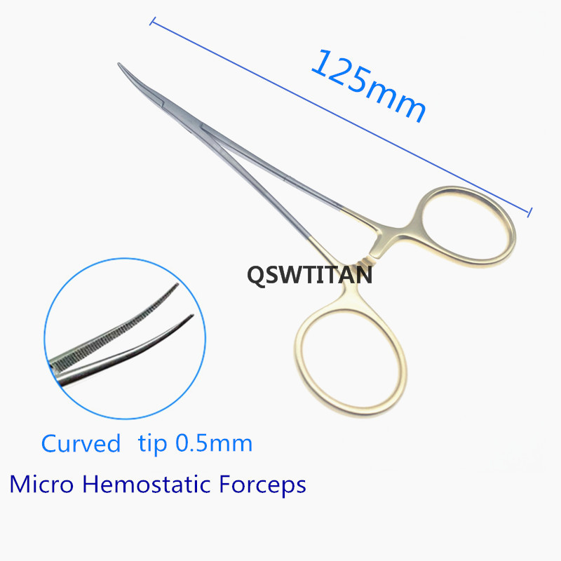 Fórceps microoftalmologia vascular hemostática, instrumentos cirúrgicos veterinários