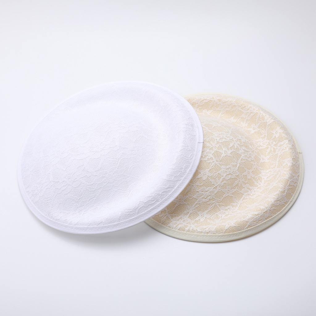 2pcs Girls Sexy Sinamay Fascinator Base Lace Setting Suit Wedding Party 24cm