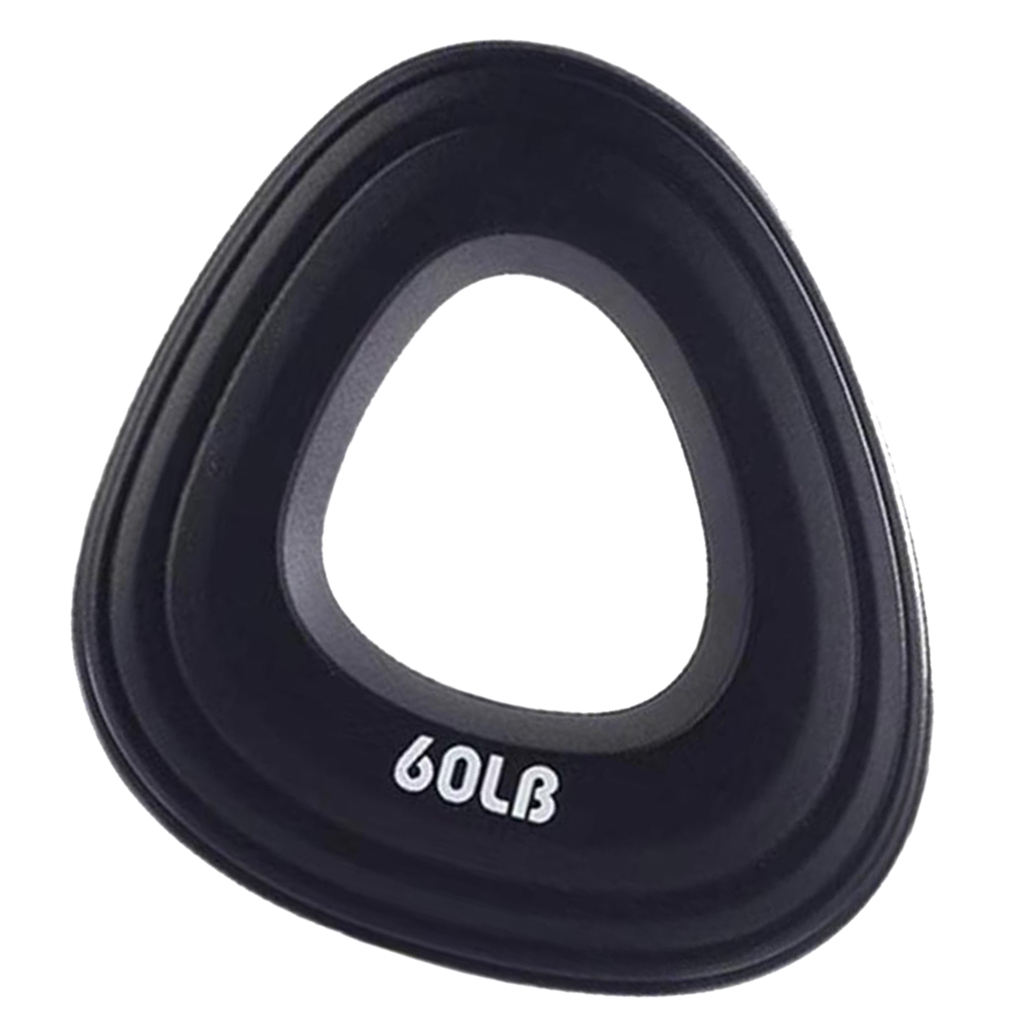 60LB Hand Strength Finger Grip Muscle Power Training Ring Exerciser Black