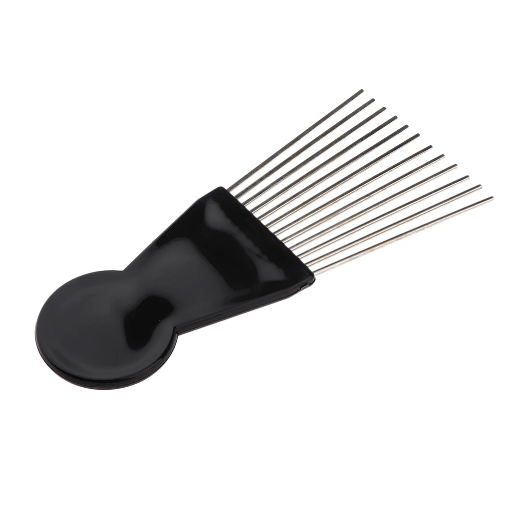 Black Hair Styling Afro Pick Brush Wig Braid Hair Styling Comb Metal for Men
