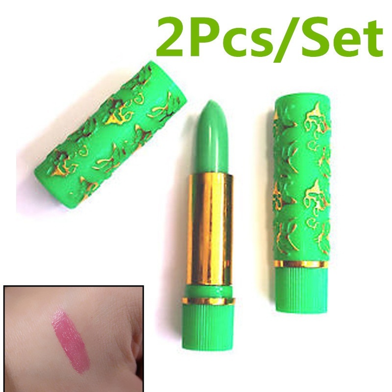 Best of 2Pcs Dark Green Magic Spotting Lipgloss Lipstick Long Lasting Lip Liner Butterfly Cosmetics Makeup Maquiagem Reviews & Tips