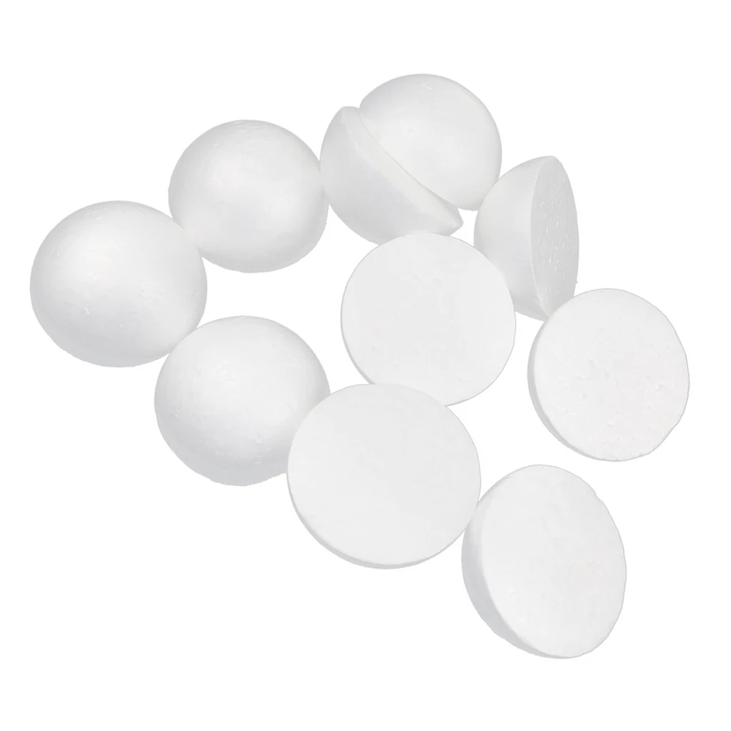 10Pcs White Modelling Craft Polystyrene Foam Balls Spheres 100mm Wedding Party Ornaments Kids Craft