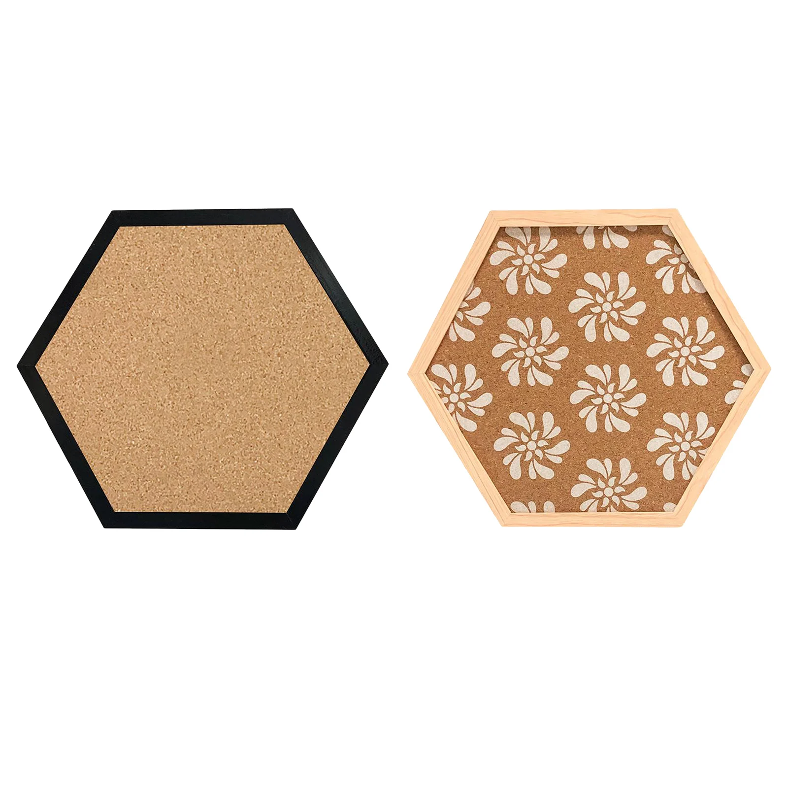 Cork Bulletin Boards - Hexagonal Decorative Tiles - Perfect Pinning Reminders in Your Kitchen, Office School Classroom Home Room
