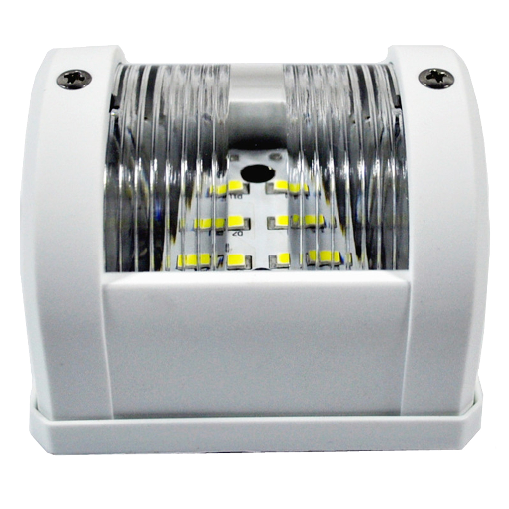 Side Mount LED White Stern Navigation Light Marine Sailing Signal Lamp 12V 2NM 42.5LM ABS Housing for Boats Up to 12meters