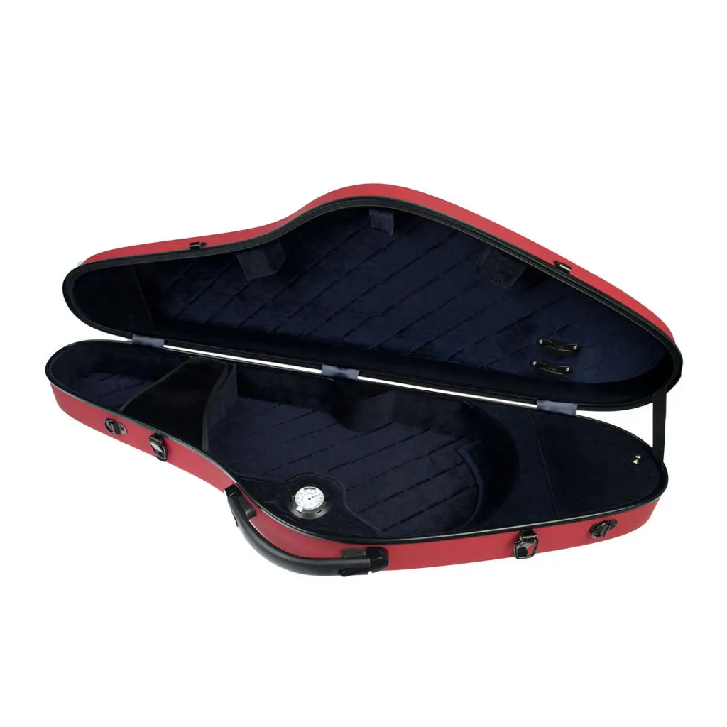 Lightweight Triangular  Carry Violin Hard Case 4/4 Full Size Red