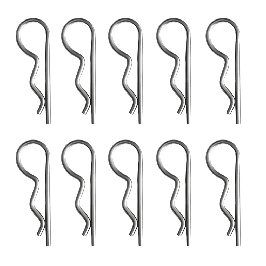  10x   R   Clip   Stainless   Steel   Clevis   Pin   Shaft   3x65mm   Brake   Pad   Retaining   Pin 
