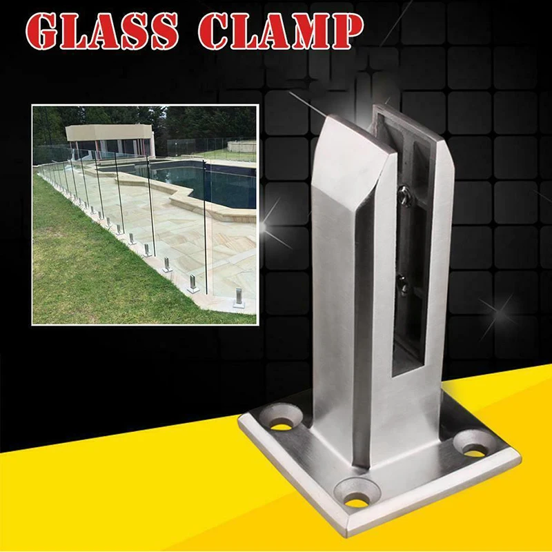 Fujida Floor Standing Stairs Balcony Pool Glass Spigots Post Balustrade Railing Clamp Clips 