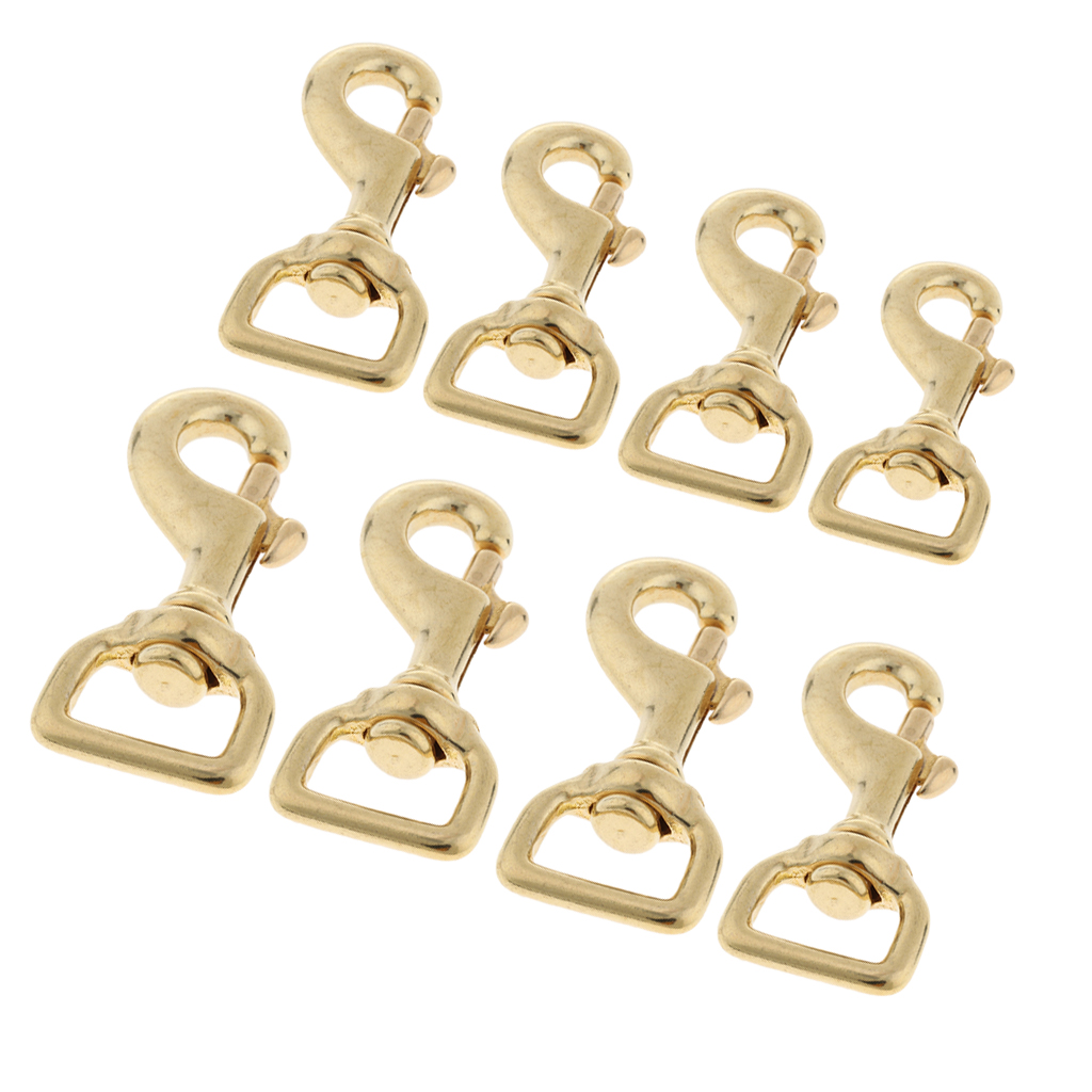 Brass Lobster Clasp Swivel Trigger Clip Key Chain Clasps for Bags Belting Straps