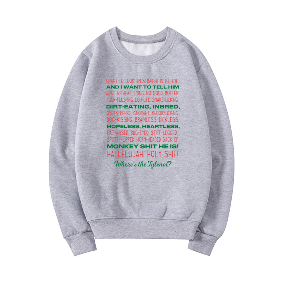 natal férias rant sweatshirts unisex streetwear pullovers