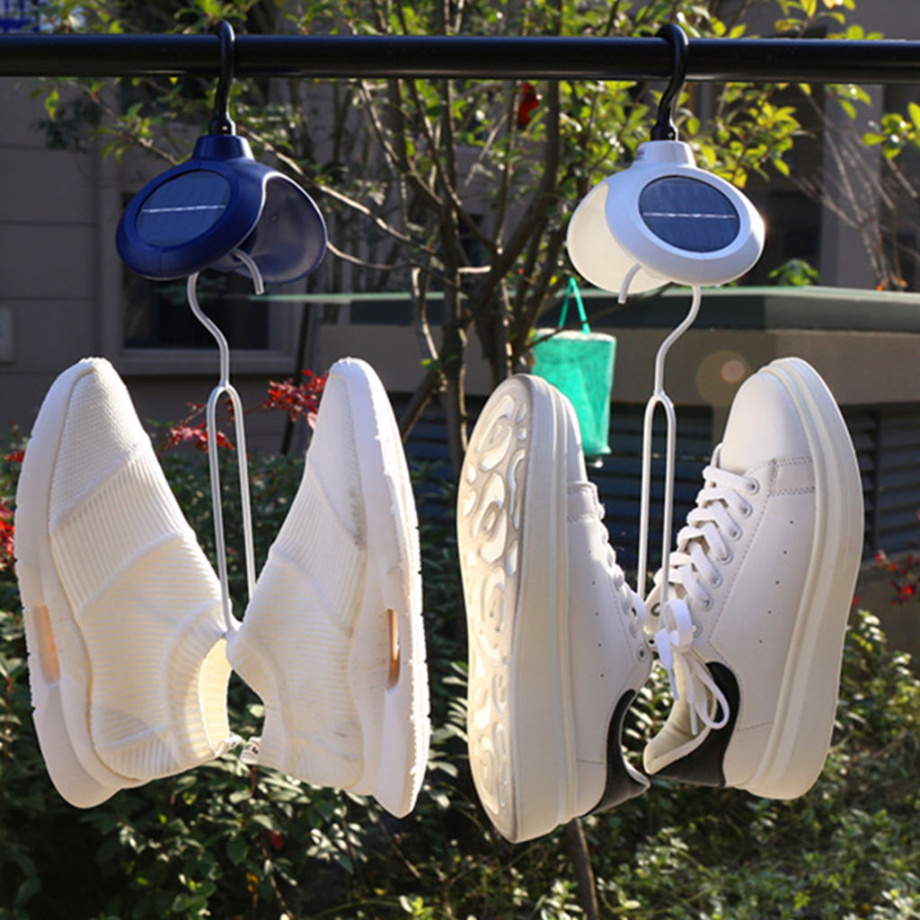 Coat Hanger Holder Space Saving six Laps Per Minute Durable Solar-Powered Rotating for Terrace Home Plush Toys Pillow Shorts