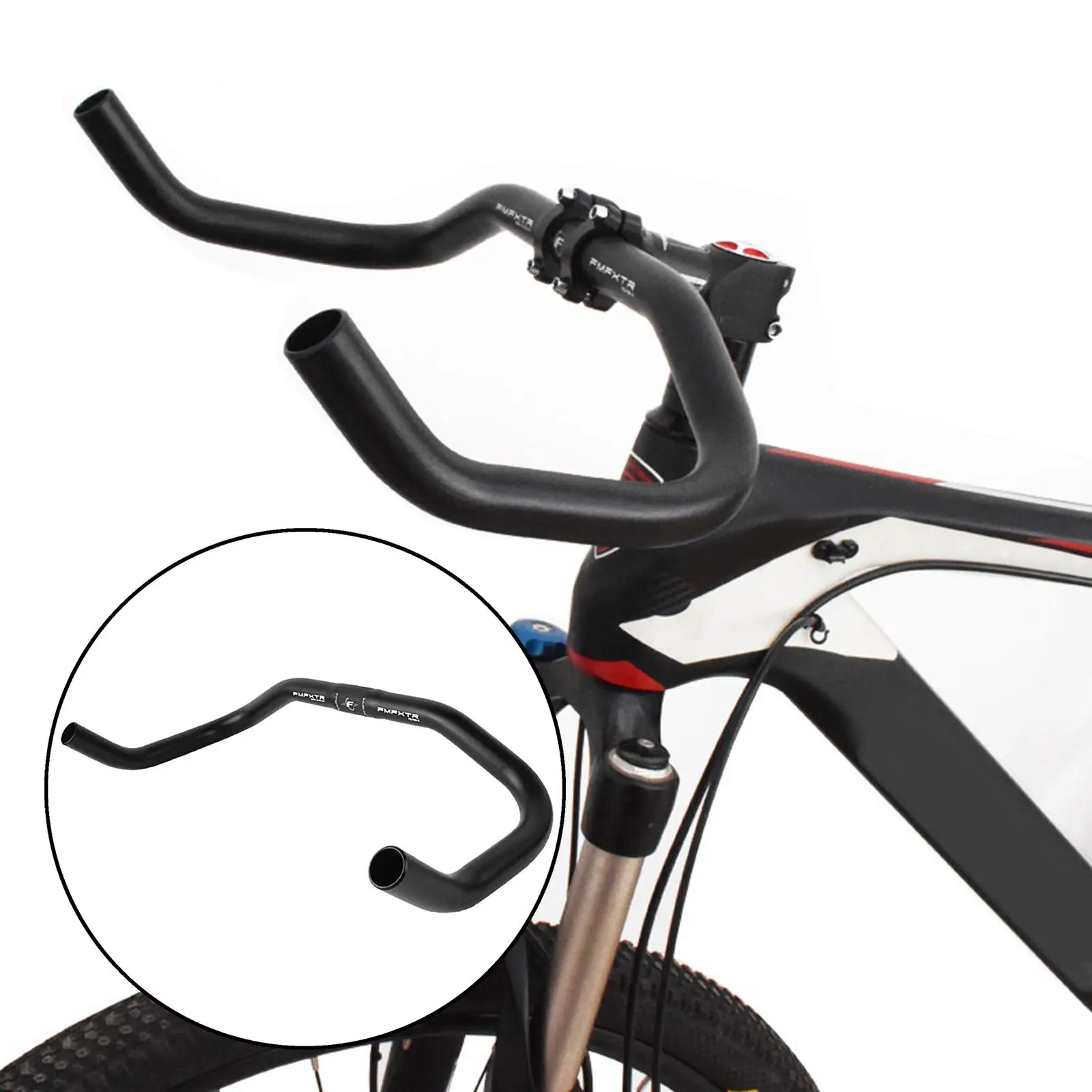 Aluminum Alloy Mountain Bike Handlebar Bicycle Bent Handle Bar, MTB Repair Component