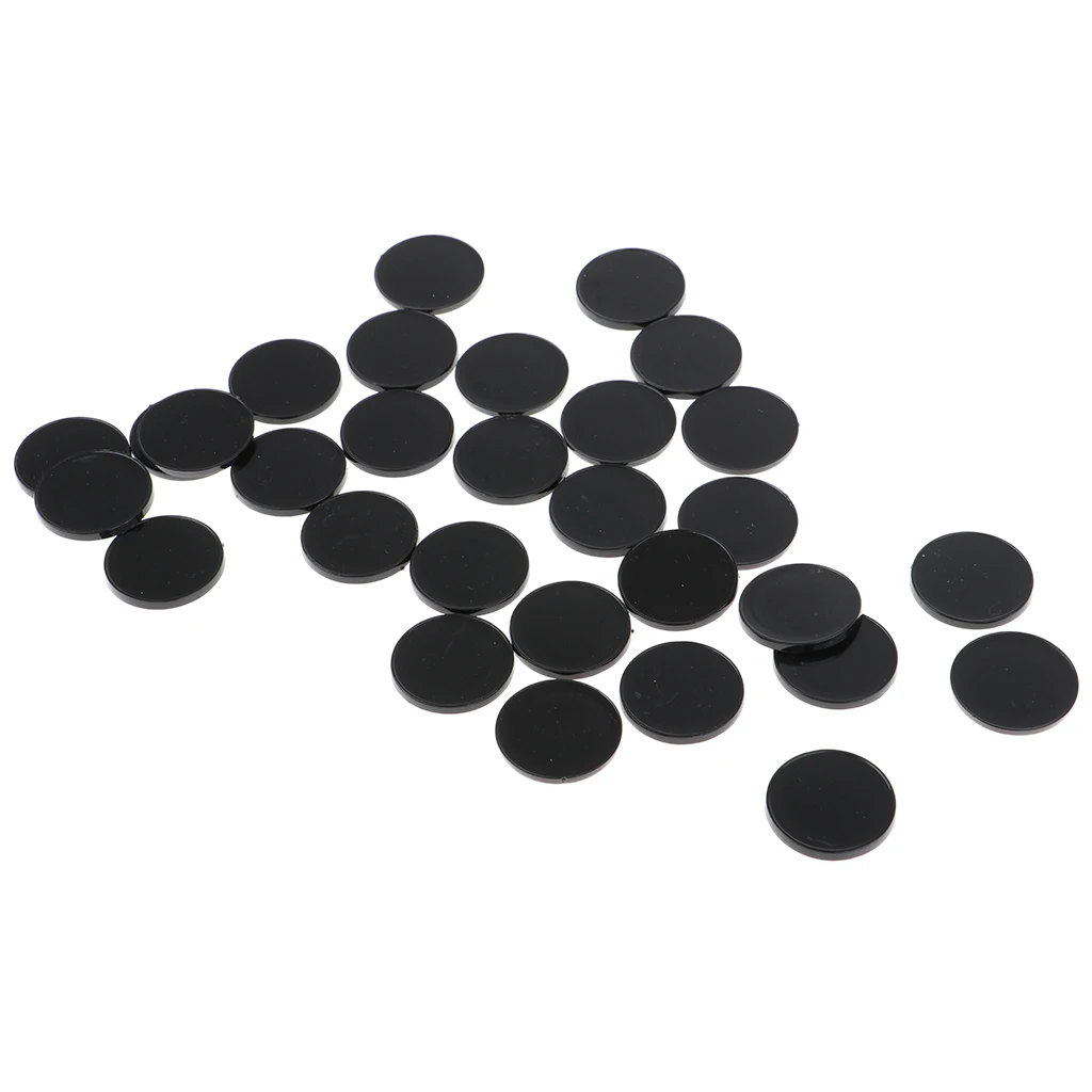 30pcs Plastic Round Base 22mm Miniature Display Stand RPG Wargames Accessory