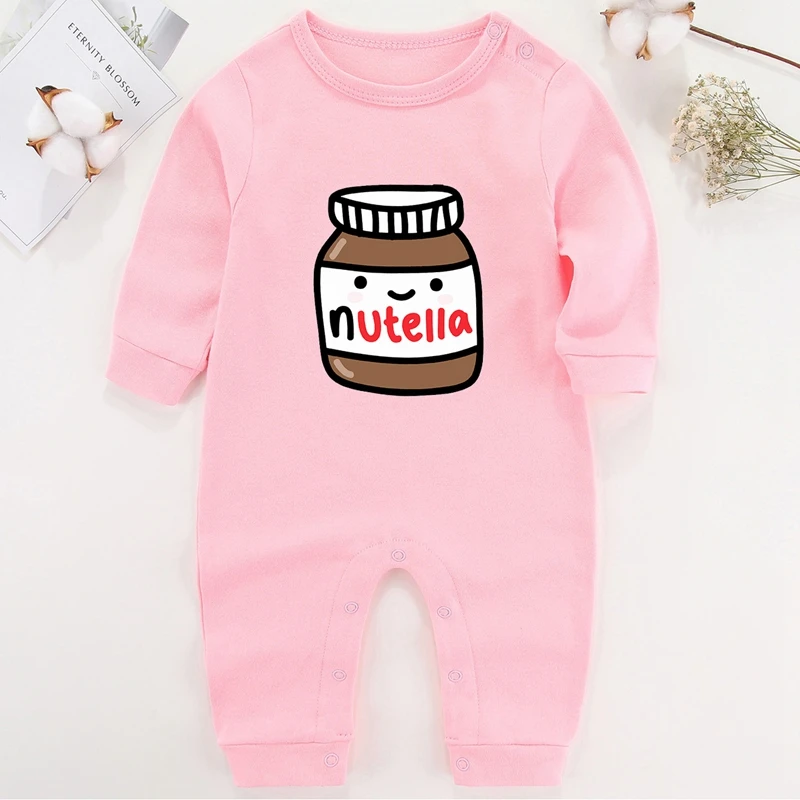 bright baby bodysuits	 Baby Boy Winter Clothes Ropa De Bebe Niña Infant Outfits Cotton Baby Girl Romepr Mom I Love You More Than You Nutella Costume Baby Bodysuits for girl 
