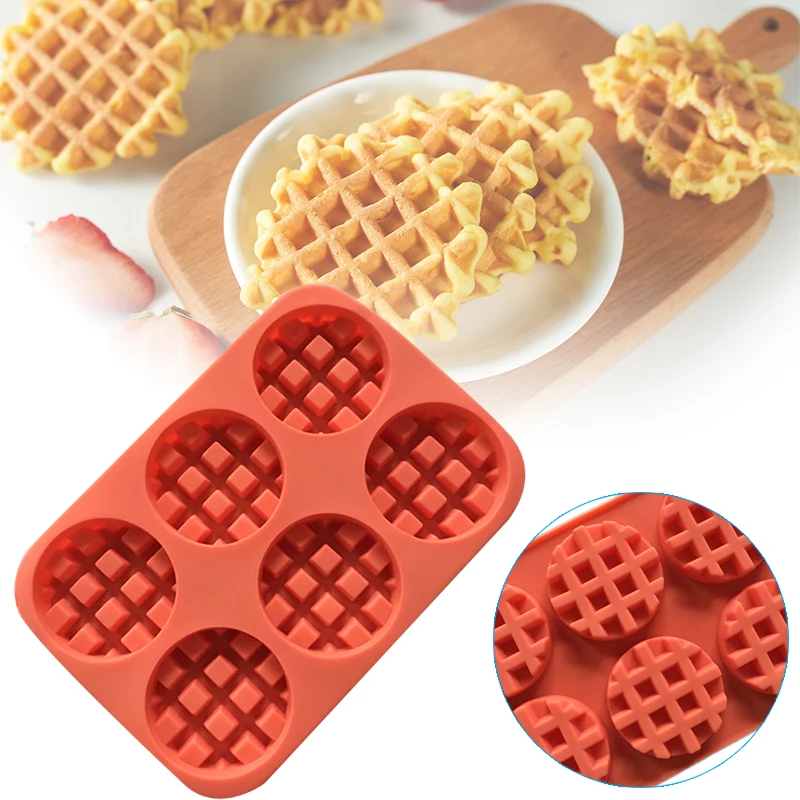Details about   Silicone Mini Round Waffles Pan Cake Baking Mould Mold Waffle Tray Kitchen DIY 