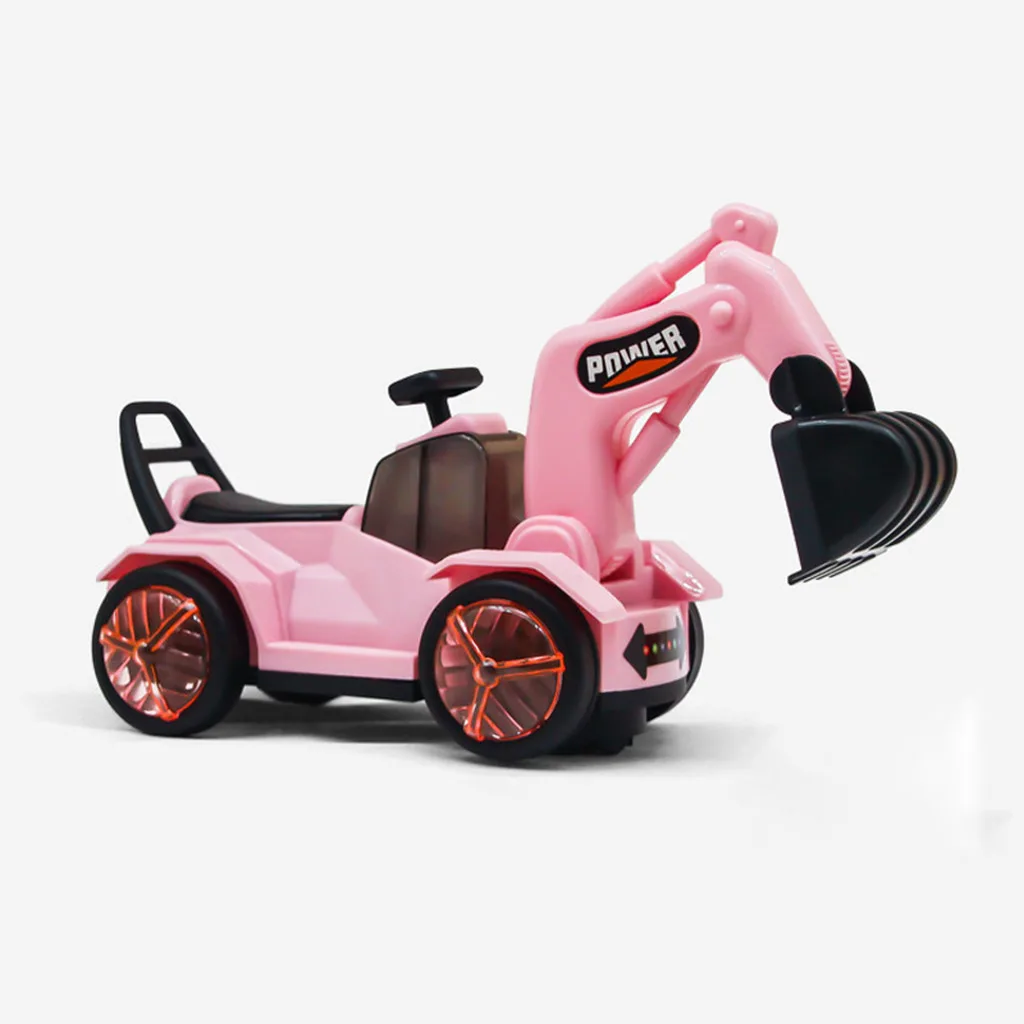 Children Electric Excavator Kids Toys Rideable Excavator Education Gifts