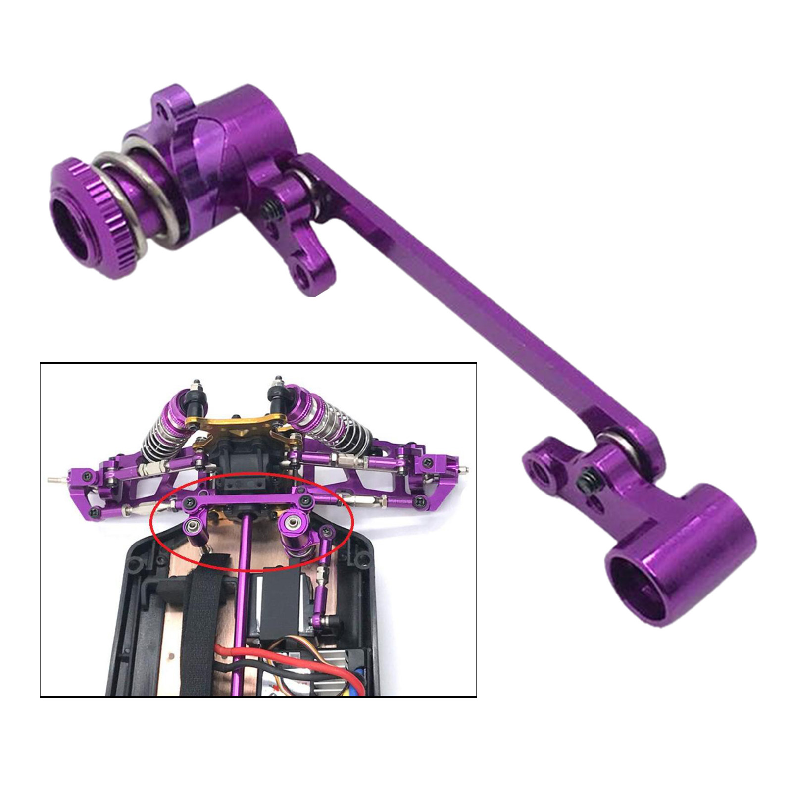 WLtoys 1:12 124018 124019 1:14 144001 RC car upgrade parts Metal Steering group assembly set