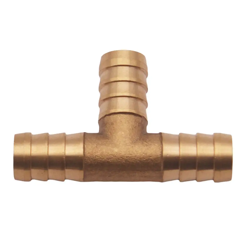 5/8`` Hose barb Tee Brass Pipe 3 WAY T Fitting Thread Gas Fuel Water Air hose