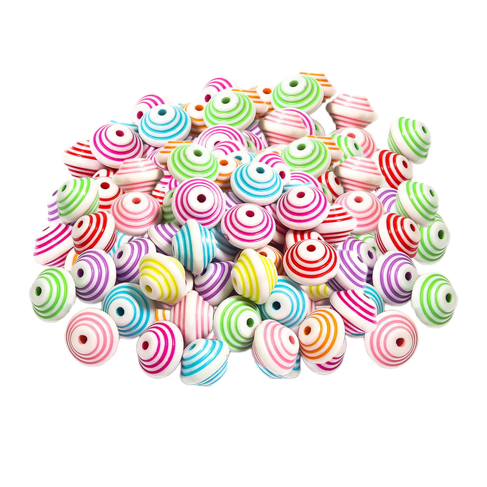 300x DIY Acrylic Beads Charms Craft Round Beads for Jewelry Making, Necklace, Choker, 12mm Diameter