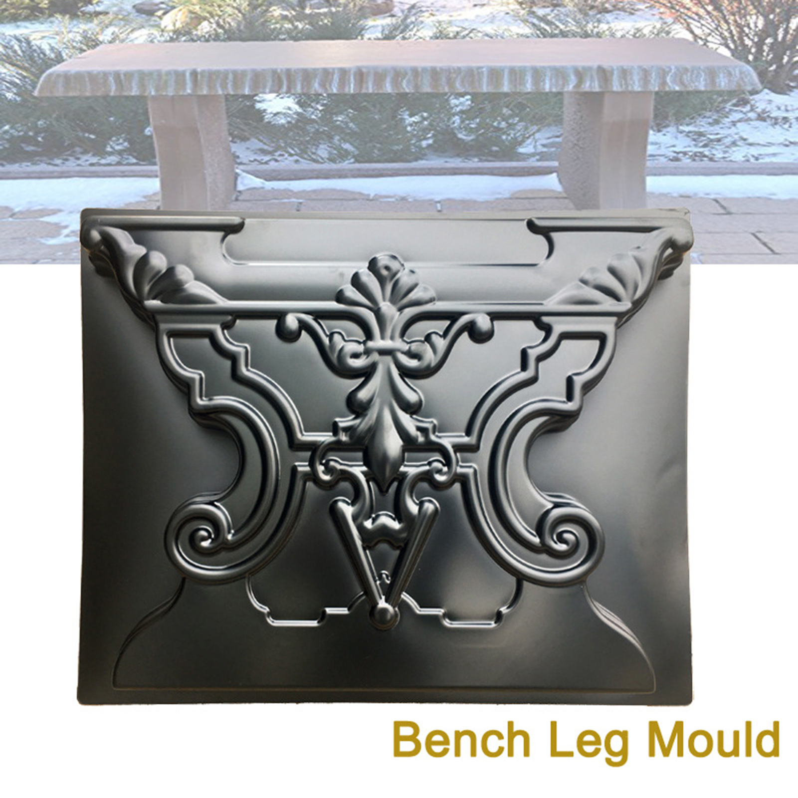 Garden Bench Leg Mold Path Maker Mold Plastic Outdoor Driveway Ornaments