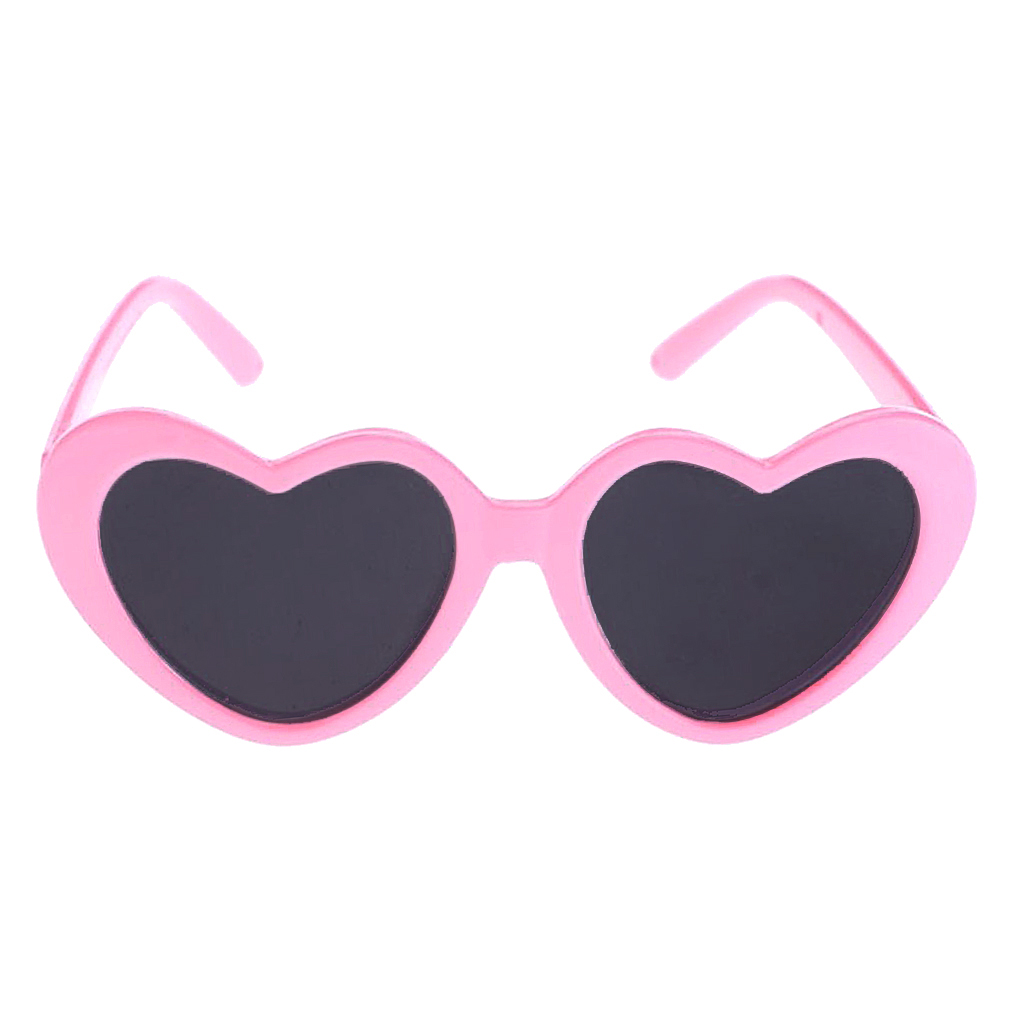 Pair of Heart Frame Eye Glasses Sunglasses for 18