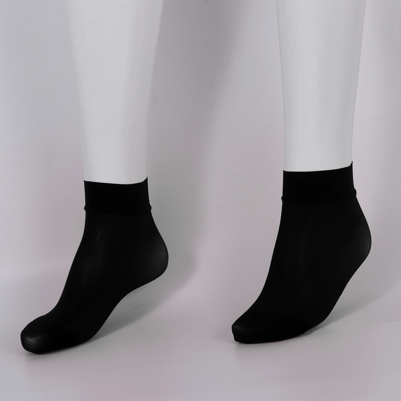 Different Colours Women Sheer Nylon Stockings Pair of Thin Ankle Socks 