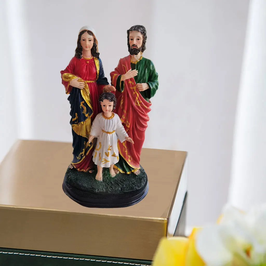 Resin Holy Family Statue Renaissance Collection Home Decoration Desktop Ornaments 12