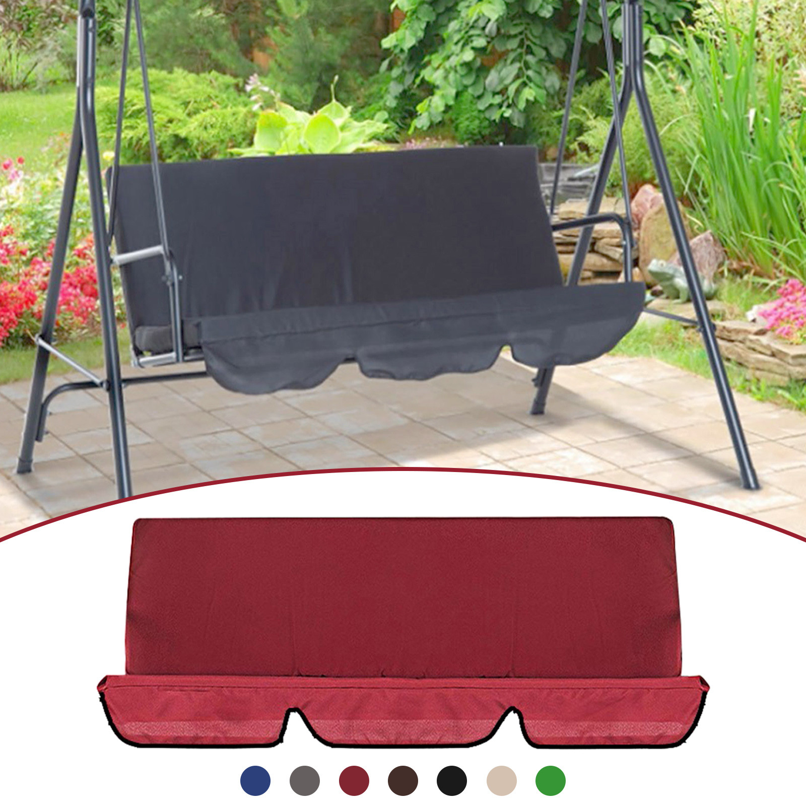 palma 3 seater garden swing