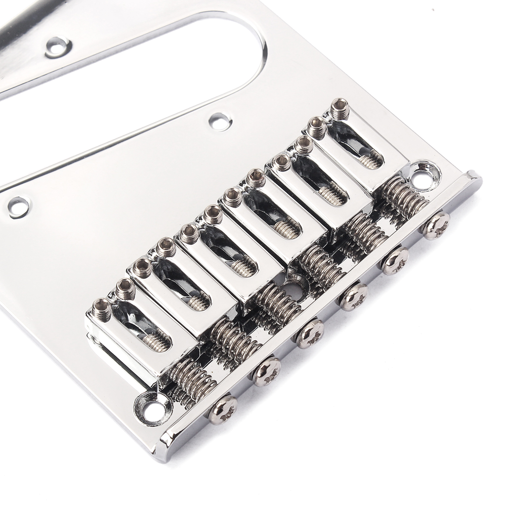 Vintage 6 String Nickel Bass Bridge for Precision Electric Bass Guitar Parts