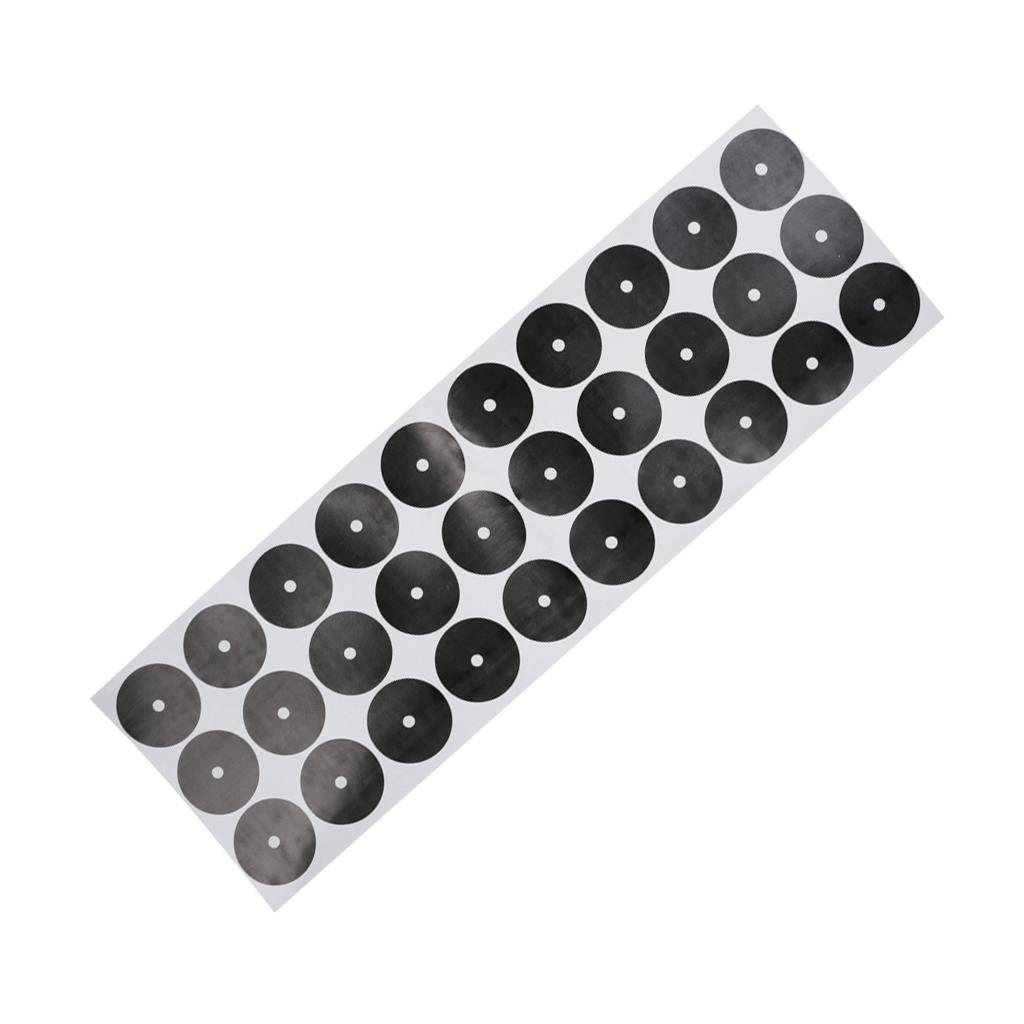 MagiDeal Professional Set of 30Pcs 3/1.2cm Black Pool Table Spot Marking Stickers for Table Billiards Game Acce - Self Adhesive
