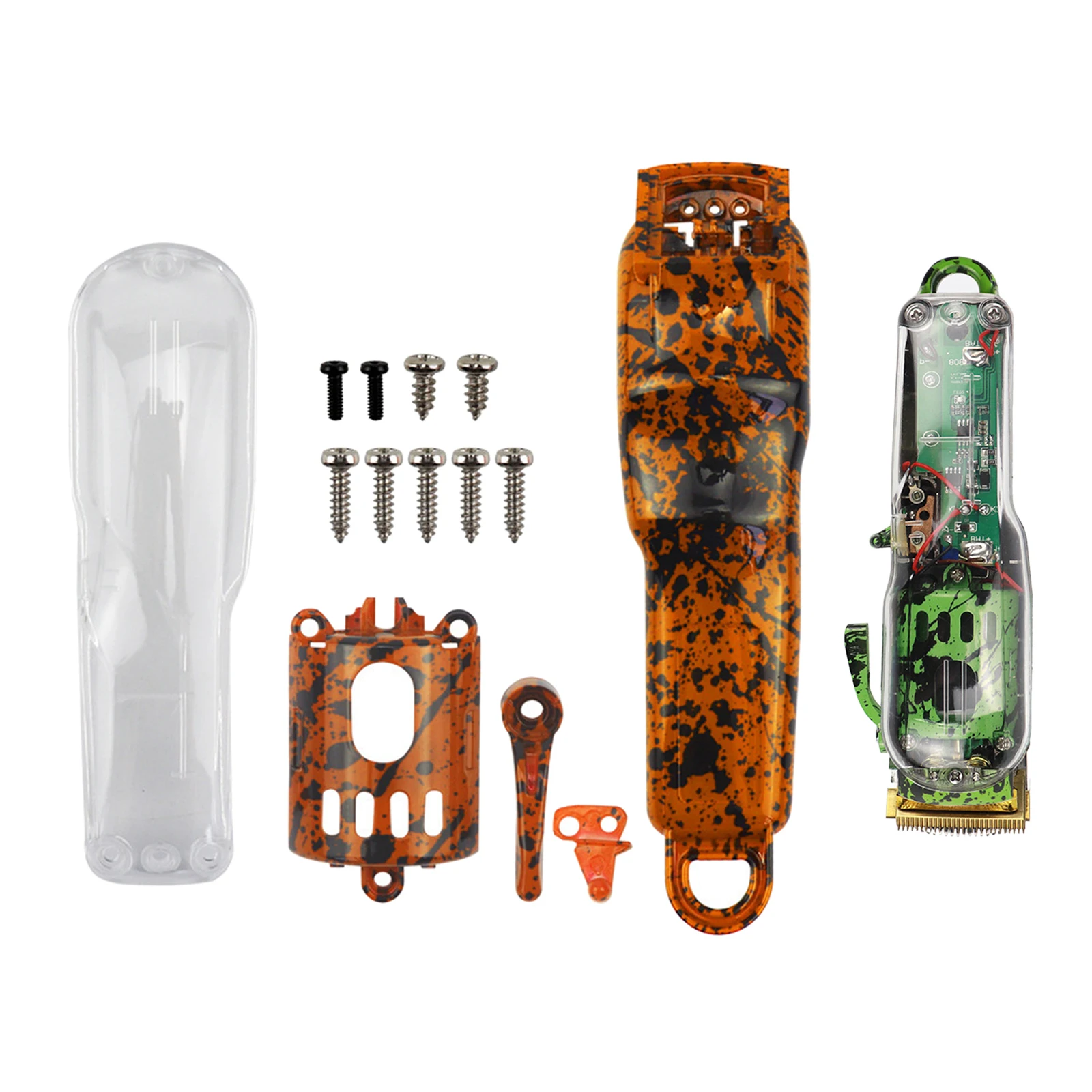 Camouflage DIY Full Housing Combo Kit, Hair Clipper Cover, Base Uper Cover, for 8148 8591 Top and Bottom Cover