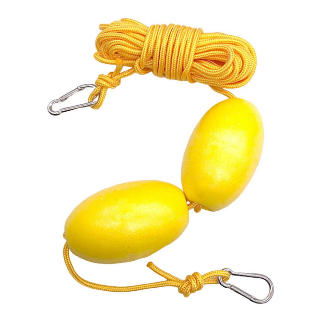 9m Kayak Tow Rope Durable Sailing Throw Anchor Line Dual Floats Accessories