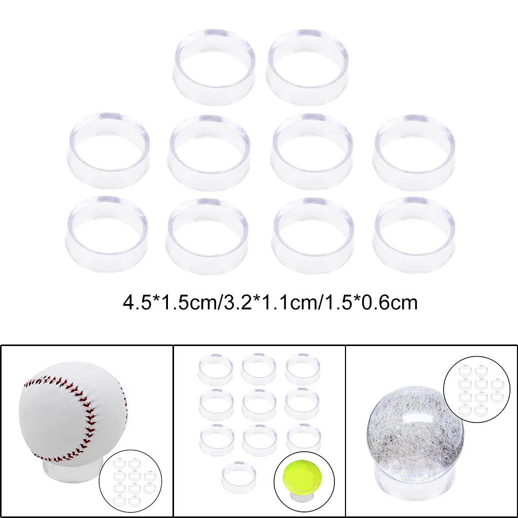 10 PCS Acrylic Clear Transparent Display Stand Sphere Holder Crystal Ball Quartz Glass Gems Base Pedestal Support