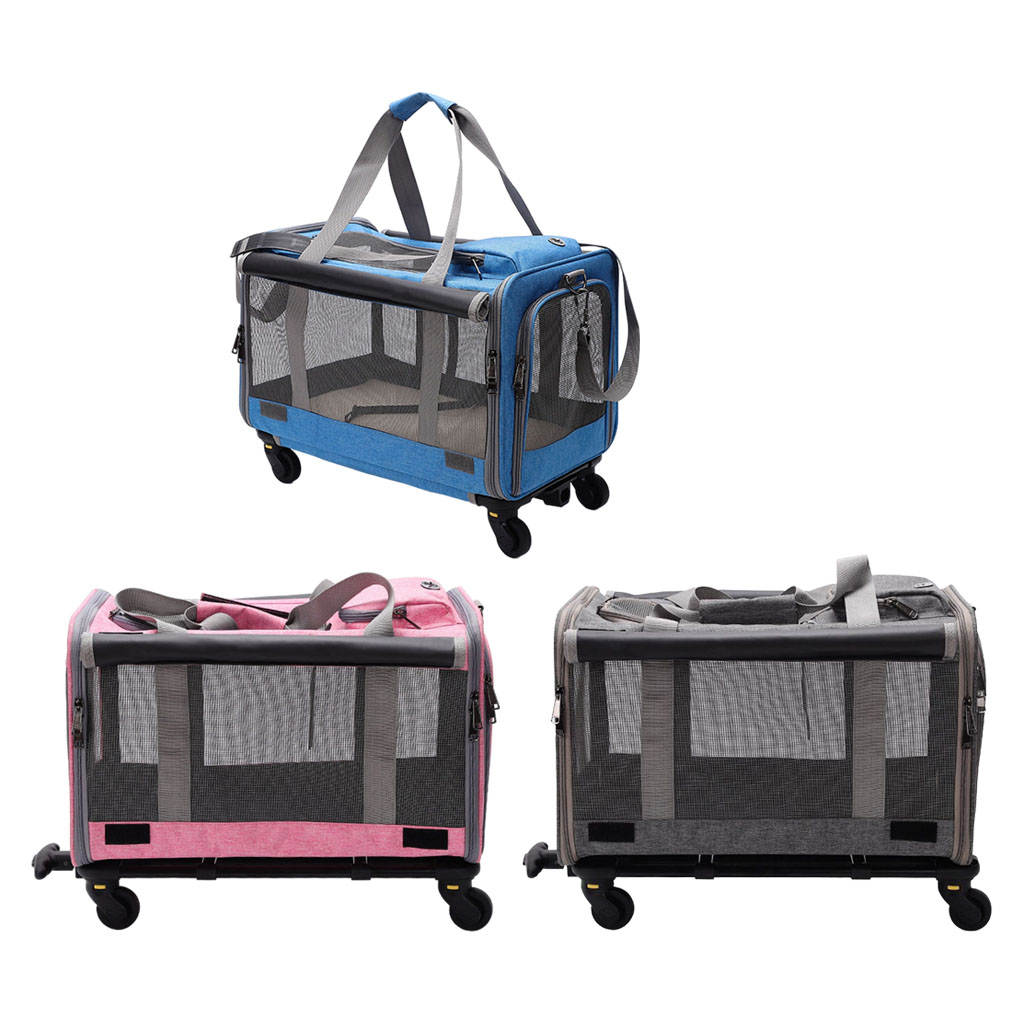 Portable Pet Carrier Bag Stroller Tote Case Folding for Transport Dog Rabbit Kittens, Small and Medium, Dogs Cats