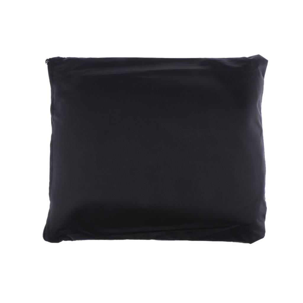 Black 79 x 100 Inches Drum Dust Set Cover Water-Resistant Nylon Cover With Sewn-in Weighted Corners