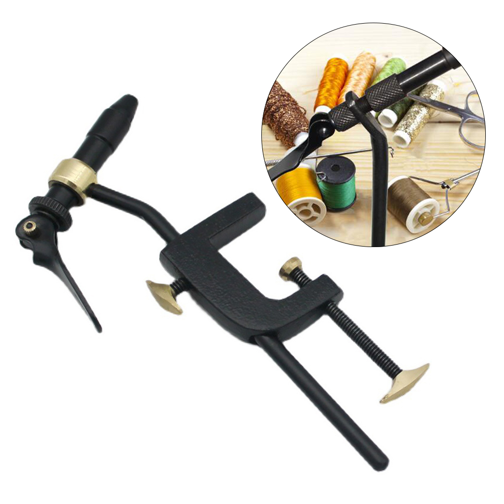 Rotary Fly Tying Vise Fishing Flies Tying Tool Fly Gear Lure Maker Teasers