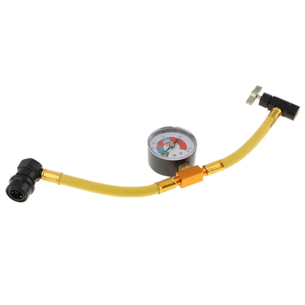 Replacement R134A AC  Charging Hose Pipe W/ Gauge 200PSI Yellow