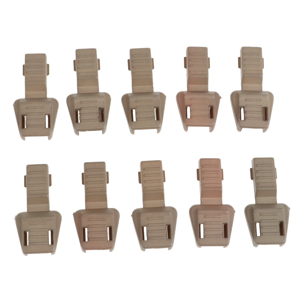 10 Pieces Plastic Zipper Puller End Lock Zip Pull End for 3-4mm Cord Climbing Accessories