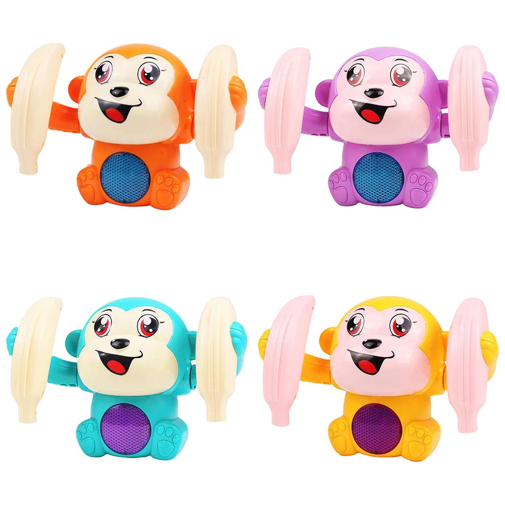 1pc Roll Over Monkey Toy Walk Tumbling Crawling Interesting Toys Gifts